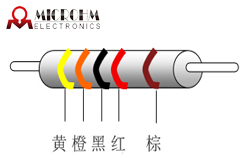 色環(huán)電阻識(shí)別法通常用五環(huán)表示精密電阻